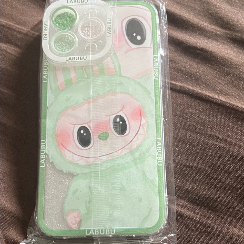 Green Phone Case with Camera Protector